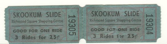 Tickets for the Skookum Slide.
