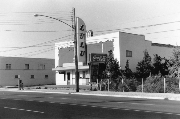 Assessor's photograph of Lulu Theatre, 1958. City of Richmond Archives Photograph 1988 18 31