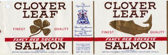 The Clover Leaf Brand is perhaps one of the best known and longest used trademarks from BC Packers.