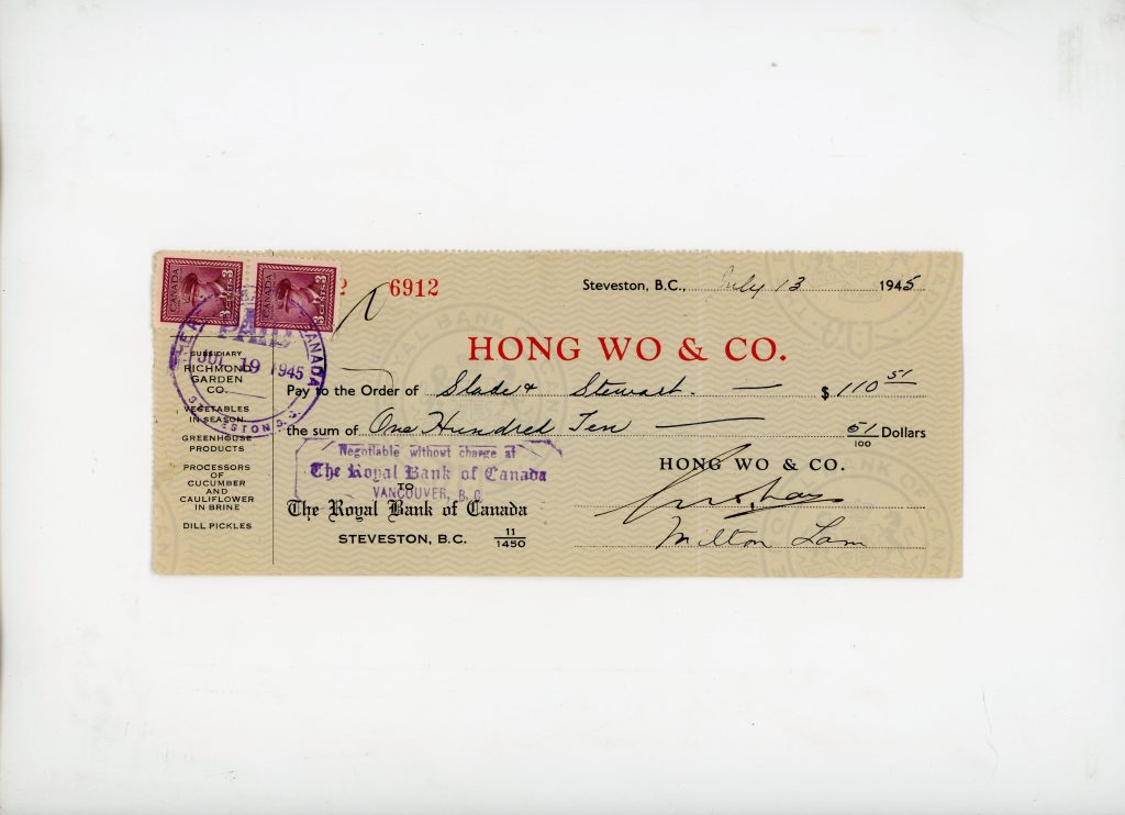 2026 12 001 - Hong Wo Cheque